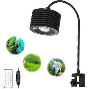 LED Aquarium Licht – 4 Kanäle Dimmbare Pflanze Tank Mit Schwanenhals, Vollspektrum Nano Aquarium, Zeitgesteuert