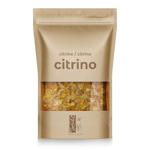 Cristales de Cuarzo Citrino con Energía Positiva - 80g 100% Natural - Un Impulso para Superar cualquier Desafío