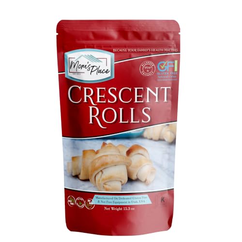 Mom's Place Gluten-Free Crescent Roll Mix, Dairy Free, Non-GMO, 12 Servings | Soft & Fluffy Rolls, Easy to Make, Dairy Free, Nut Free & Soy Free, Non-GMO