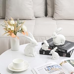 Woodenbunnydecorantiquewhitebunnyfigurineseasterrabbitstatuesetof2bunnydecorationsforhomespringfarmhouseeasterdecorgift Urban Country Home Decor Wooden bunny decor antique white bunny figurines easter rabbit statue set of 2 bunny decorations for home spring farmhouse easter decor gift urban country home decor
