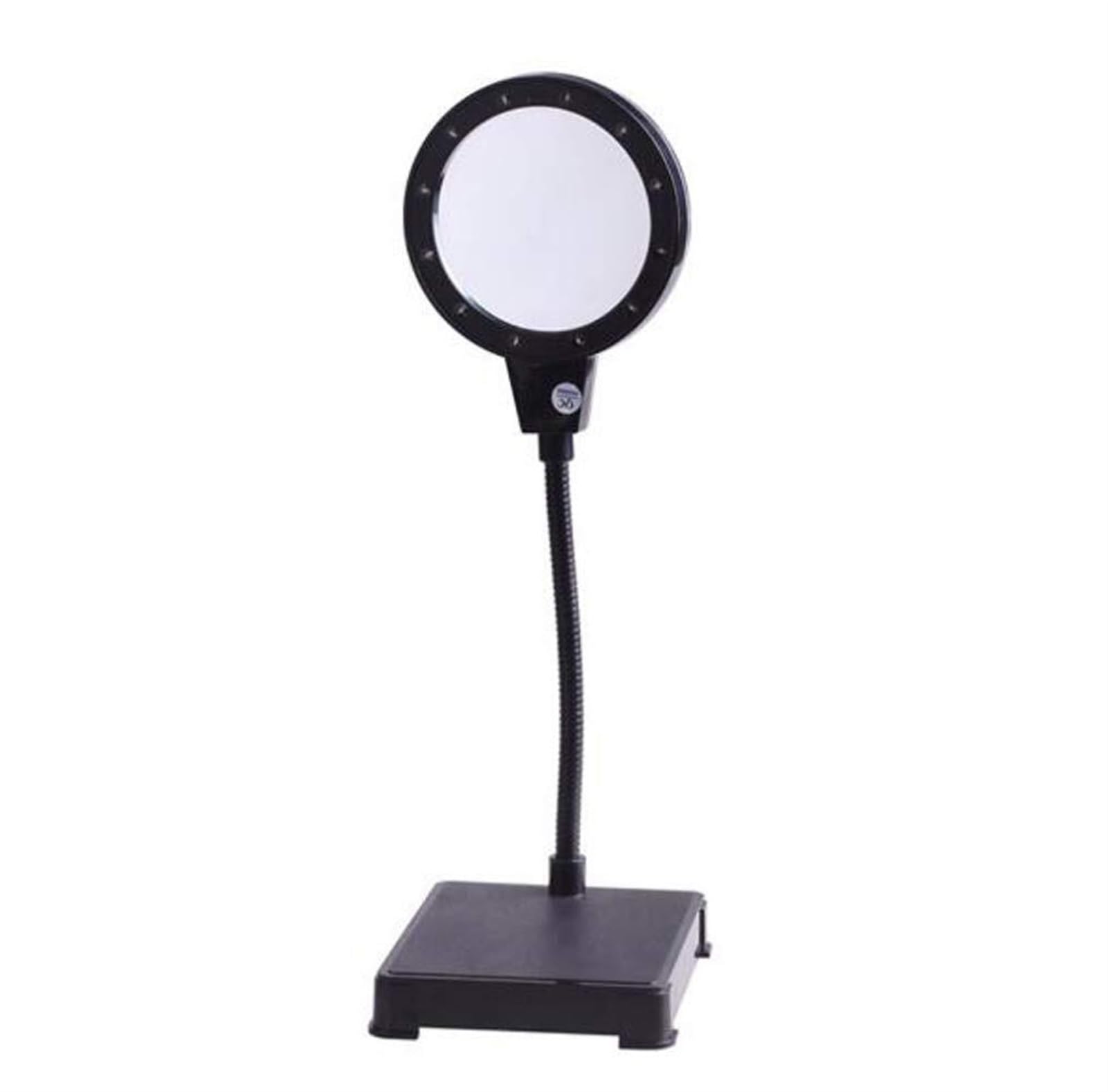 Vergrößerungsglas, 10-fache Vergrößerung, 125 mm Leselupe mit Ständer, tageslichthelle 36 LEDs für Bastelarbeiten, Werkstätten, Diamantmalerei usw.,