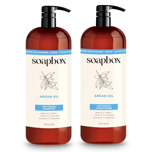 Soapbox Argan Oil & Vanilla Shampoo & Conditioner Set