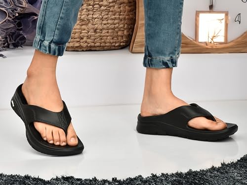 Image of HEALTH FIT SUPER SOFT Women's Flip-Flops Women's & Girl's Slippers | Comfortable & Lightweight | Soft Foot Massager | OUT Door & IN Door Flip-Flops Slipper INDIGO