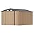 Greesum 8x10FT Outdoor Storage Shed, Metal Storaged Sheds with Lockable Doors, Sheds & Outdoor Storage for Bike, Backyard, Pool and Garden, Brown