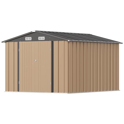 Greesum 8x10FT Outdoor Metal Storage Shed