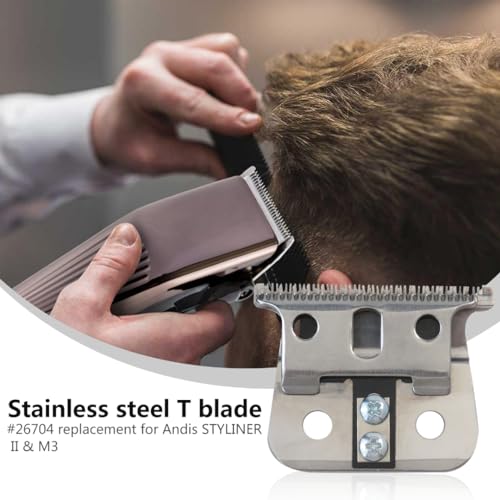 Suifaqi Upgraded Stainless Steel T- Blade #26704 Replacement for Andis Models STYLINER II & M3