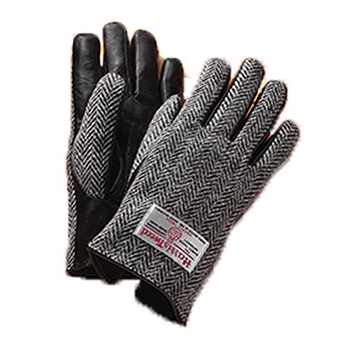 ハリスツイード 手袋 メンズ Men's グローブ 紳士用 ハリスツイードメンズグローブ 67981(グレー・L)