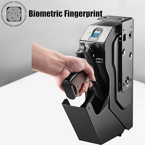 Boîte de rangement pour pistolet avec verrouillage biométrique rapide - 3