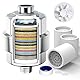-SR SUN RISE Shower Filter & Duschfilter 20-Stufen mit 3 Filterpatronen - Wasserfilter Dusche gegen Kalk/Chlor/Fluorid verbessert Haut- & Haargesundheit - Chrom