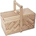 Produktbild Bartl 109355 - Nähkästchen aus Holz - Nähkasten Nähbox Nähkorb Aufbewahrungsbox Nähkiste Nähkoffer