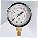 TOPPERFUN Pressure Gauge Vacuum Pressure for Air Compressor HVAC Water Oil Gas Industrial Gauge