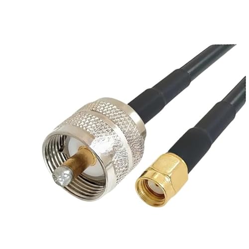 RG58 �P�[�u�� SO239 PL259 UHF ���� SMA �I�X�v���O���X�W���b�N WI/*FI an*/�A���e�i 50 �I�[�� R*/F �����s�O�e�[���P�[�u��(UHFM-RPSMAM,0.1m)