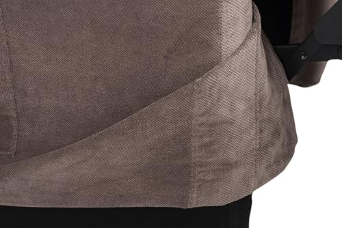 Sime EL-2 relaxsessel elektrisch 2 Motoren, unabhängig verstellbares Rückenlehnen-Fußteil 4 Räder bewegen den Benutzer Abnehmbarer und waschbarer Bezug fernsehsessel mit aufstehhilfe Rot – Bild 8