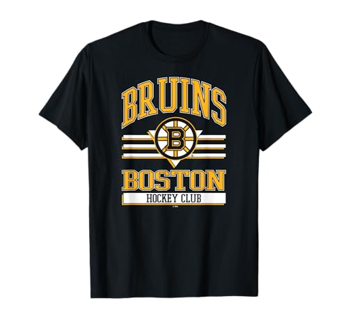 Boston Bruins Hockey Club Black Officially Licensed T-Shirt