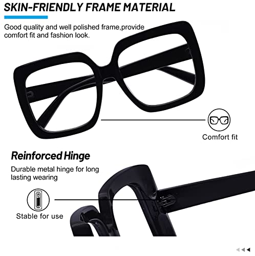 OCCI CHIARI Bifocal Reading Glasses Women Oversized Blue Light Blocking Readers 1.0 1.25 1.5 1.75 2.0 2.25 2.5 2.75 3.0 3.5