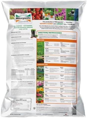 All-Purpose Eco-Friendly Slow-Release Nitrogen 6-4-0 Fertilizer, 32 Pound Bag - for Lawns, Flowers, and Gardens