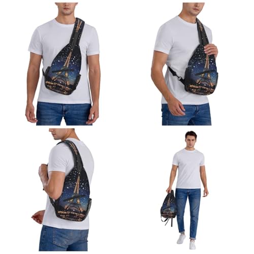 Mochila tipo sling negra para uso urbano miniatura 6