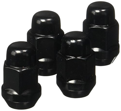 Image of Acorn Bulge - 3 /4 inch Hex - 12mm x 1.50 Thread Size - Black Finish - Pack of 4 Lug Nuts (41137BCB)