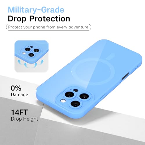 Coque iPhone 16 Pro Max fine anti-rayure compatible Magsafe avec cadre objectif