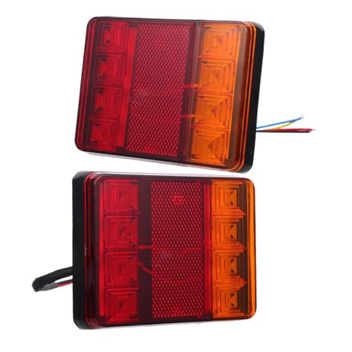 Alipis 2piezas Luz Trasera Para Remolque Led Resistente Al Agua Solución De Iluminación Duradera y Brillante Luz Trasera Para Coche De Freno Para Camión Rv o Camión Luces Direccionales