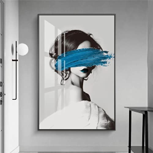 Peinture Visage Toile Art pour Salon Affiche Mode Sexy 60x90cm