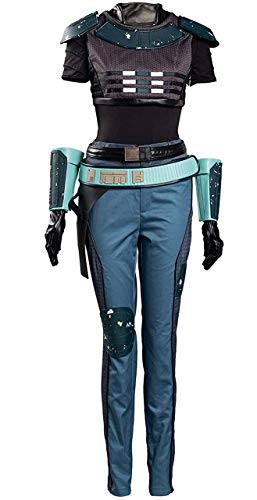 GLEST Womens Cara Dune Cosplay Costume Shirt Pants Uniform Cosplay Halloween Outfit (Large, Picture)