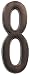 The Hillman Group 843262 4-Inch Die Cast Adhesive House Address Plaque , Aged Bronze