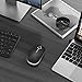 Type C Wireless Mouse，Vssoplor USB C MacBook Wireless Mouse Dual Mode 2.4G Cordless Mice with Nano USB and Type C Receiver Compatible with PC, Laptop, MacBook and All Type C Devices-Black and Silver