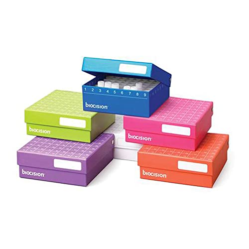 Biocision BCS-221G Green TruCool Hinged CryoBox, LN2 Drain Holes (Pack of 50)