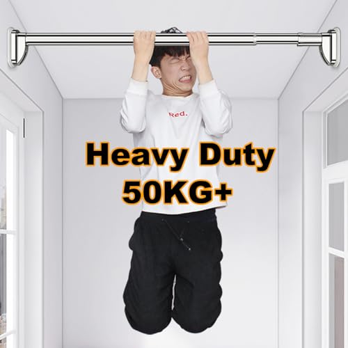 Barre de rideau de douche durable en acier inoxydable brossé haute résistance - 5