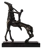 DIXII Escultura de Mesa Acentos de decoración Moderna, Figuras de Hierro Fundido a Caballo Escultura Adornos Sala de Estar Decoración de Entrada