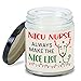 MEDROC NICU Nurse Candle NICU Nurse Always in Nice List Christmas Gift for NICU Coworker Women Men, Christmas Gift for Neonatal Intensive Care Unit, NICU Nurse Home Decoration Gift