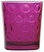 Circleware Double Old Fashioned Whiskey Juice Beverage Glasses, Set of 4 13 Ounce, Multicolor, Glassware for Water, Beer, Wine, Liquor, Iced Tea Punch & All Drinks, Color Circles