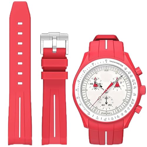 Niziruoup Moonswatch Watchpo[XgbvAJ[uԂȂAv~A\tgAϋvVRo[ohAOmega(IK) x Swatch MoonSwatch Speedmaster 20mmΉ pohXg