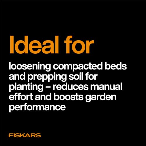 Fiskars OneClick Space-Saving Cultivator Head for Interchangeable Lawn & Garden Tool System, Carbon Steel Blade for Soil Aerating, Scarifying, and Bed Prep, Modular Yard Tool Attachment - Image 7