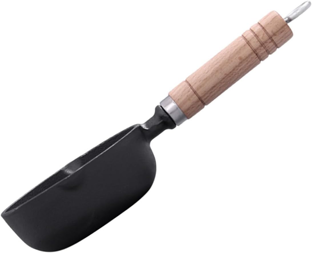 Iron Butter Melting Pot with Wooden Handle Versatile Small Saucepan for Heating Milk Melting and Cooking for Home Bakeries and Restaurants