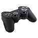Importer520 Silicone Soft Silicone Skin Protector Cover Case Combo for Sony Playstaion PS3 Controller, Black