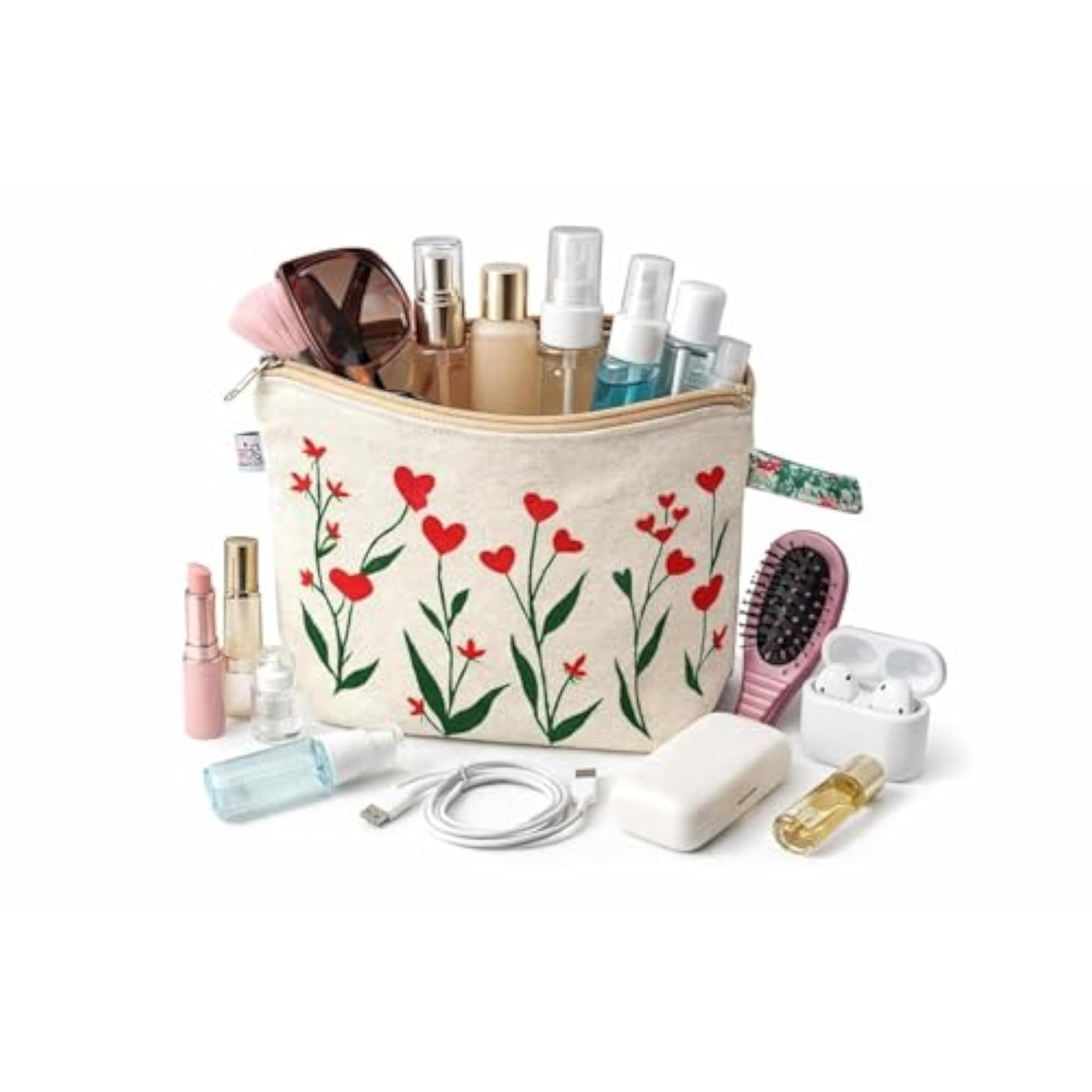 Multi-Purpose Canvas Pencil Pouch with Sturdy Zipper