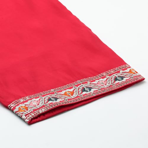 Image of Globus Women Kurta Set (GS567412 Red S)