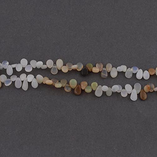 Perles opale éthiopienne naturelle en poire briolette lisse pour création de bijoux SB2423
