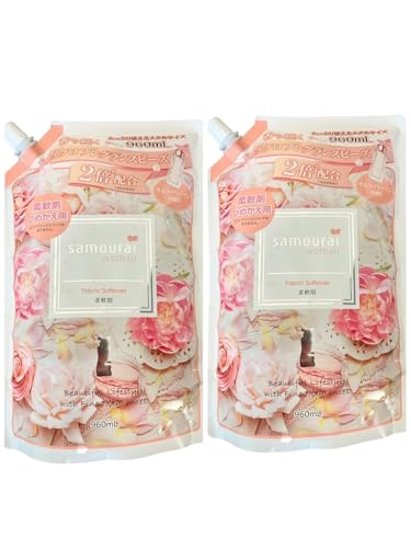 【まとめ買い】SAMOURAI WOMAN サムライウーマン 柔軟剤 サムライウーマンの香り 詰め替え 大容量 960ml 2袋セット