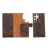 Venito Florence Leather Wallet Phone Case Compatible with Samsung Galaxy S23 Ultra (6.8 inches) Case