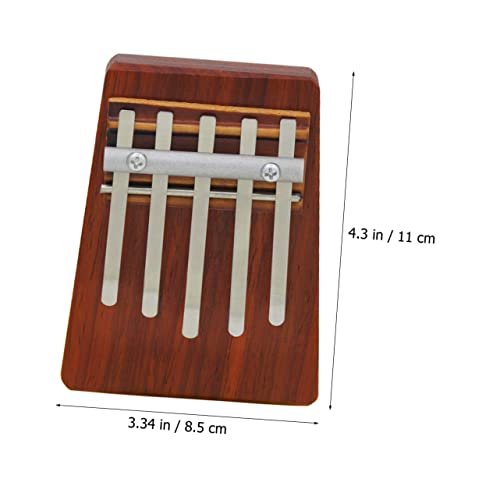 Vaguelly 2Pcs 5 5 Tone Thumb Piano Piano Portátil Crianças Kalimba Mini Kalimba Casa Kalimba Miniatu