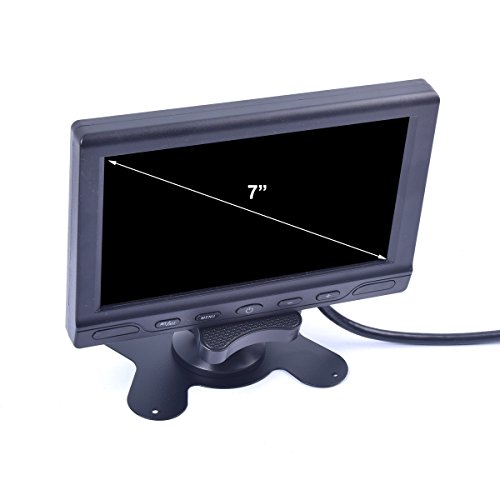 Ekylin 7 Inch Dvr Quad Split Monitor Car Truck Lcd Screen With Built-In Dvr Video Recording 12V-24V 4-Channel Rca Video Input 800X480 For Car Backup Camera Home Surveillance Security System #TOP2