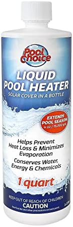 SpaChoice 1-Quart Premium Liquid Pool Heater Solar Cover In a Bottle, Liquid Solar Blanket for Pool, Made in USA