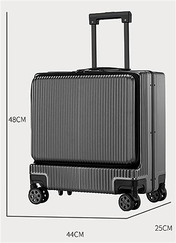Luggage Travel Gear Front Opening Carry On Luggage TSA Combination Lock Boarding Suitcase Adjustable(C)2