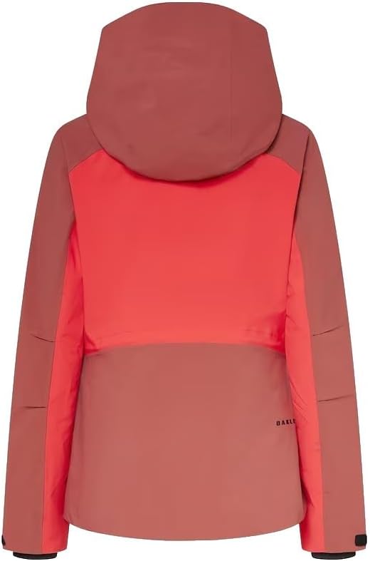 Oakley Womens Kendall Recycled Shell Jacket, Hibiscus Red/Rosewood, X-Small