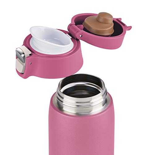 Emsa Travel Mug Light Thermobecher pink aus Edelstahl 400 ml, 8h heiß, 16h kalt, 100% dicht, auslaufsicher, spülmaschinengeeignet… – Ansicht 2