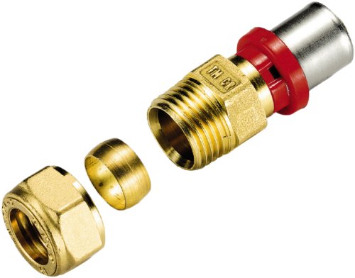 Preisvergleich Produktbild WIROPRESS / Übergangsnippel mit Kupfer-Übergangsadapter / Presssystem / Fitting 20 x 22 mm