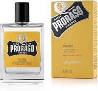Proraso Cologne Wood and Spice, 100 ml, Eau de Cologne entwickelt für tiefgreifende Frische, Rasierwasser für Herren & After Shave, Made in Italy